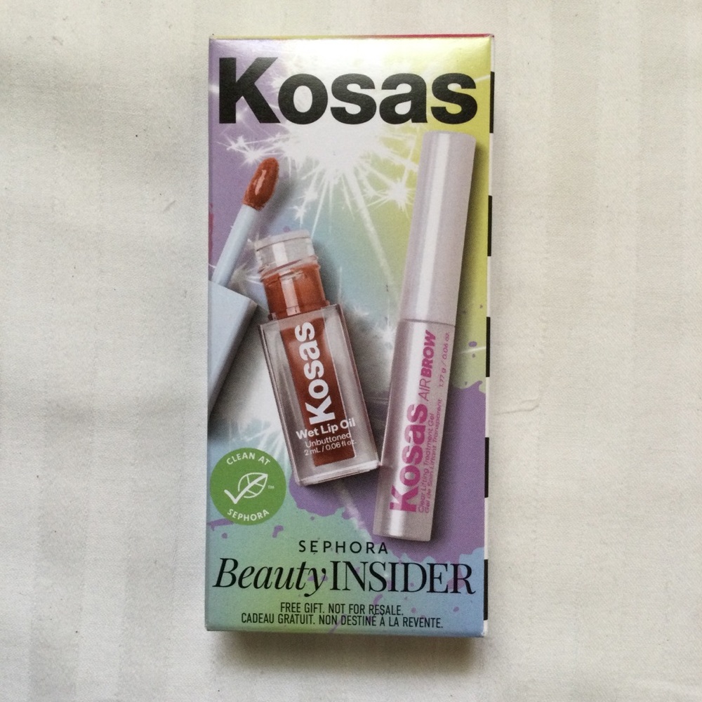 Kosas Wet Lip Oil and Air Brow Set